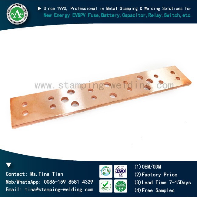 Customize Threaded Copper Busbar
