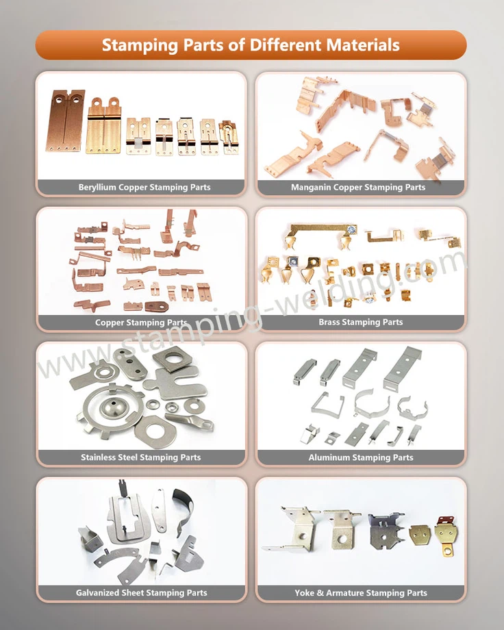 Stamping Parts of Different Materials Stamping Parts of Different Materials
