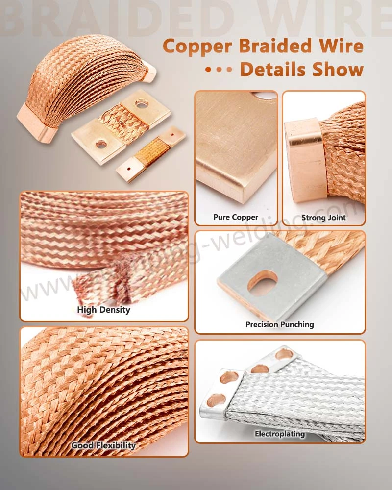 Details Of Copper Braided Flexible Connectors Details Of Copper Braided Flexible Connectors