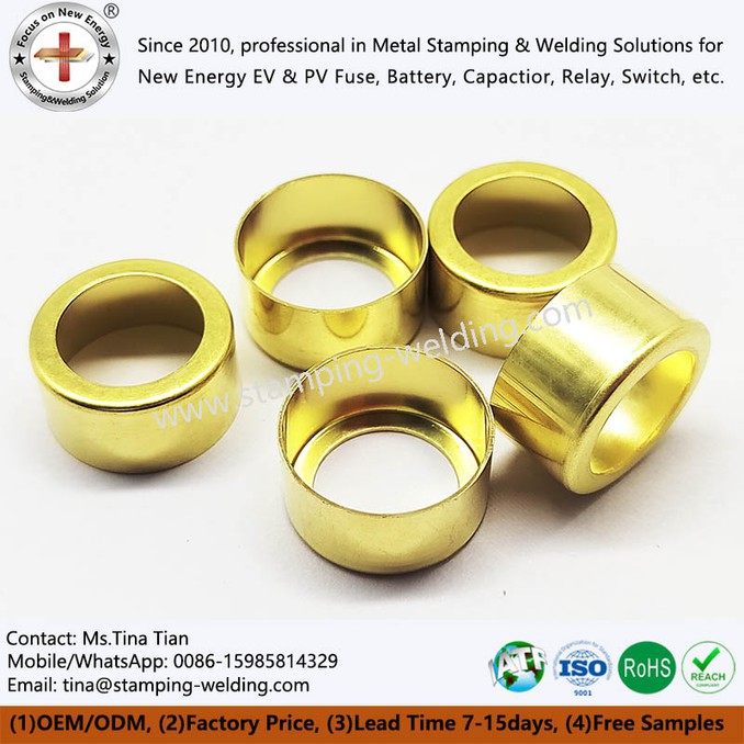 Brass inner cap of new energy vehicle fuses Brass inner cap of new energy vehicle fuses