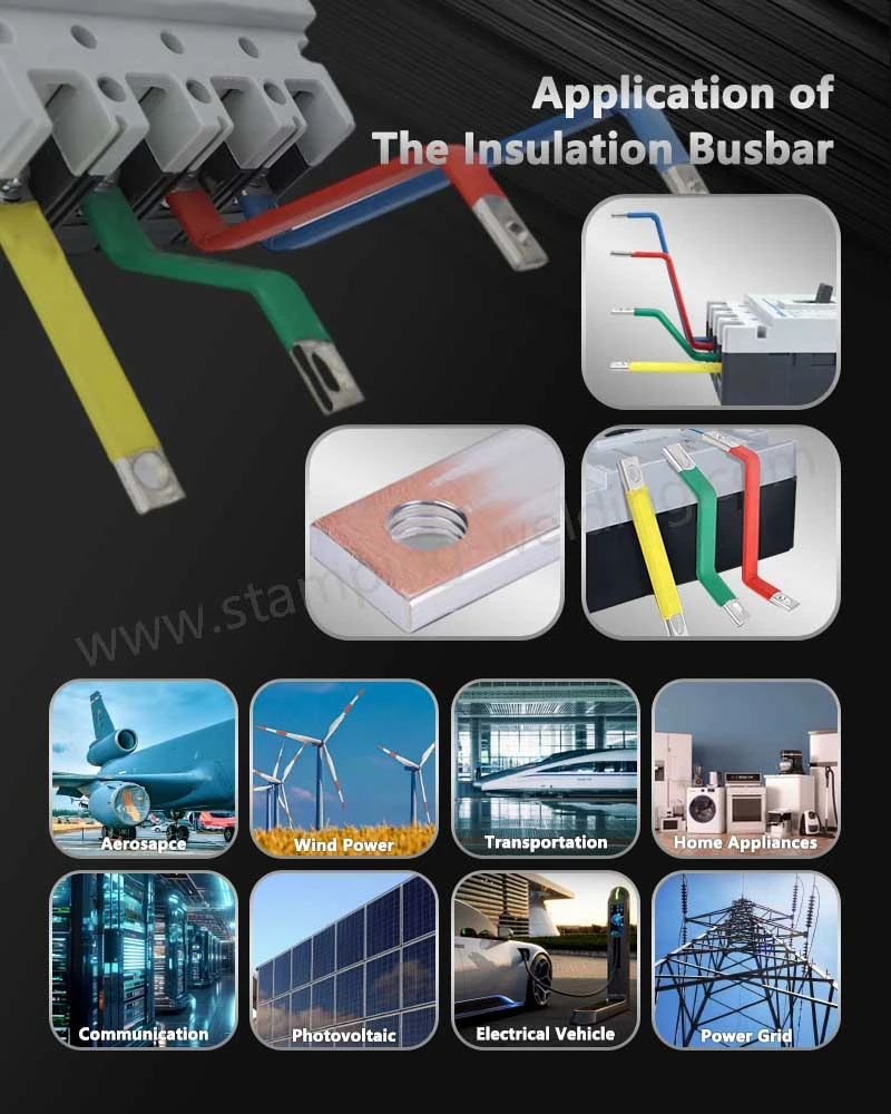 Application of Plastic Dipping Electric Copper Busbar Custom Made Application of Plastic Dipping Electric Copper Busbar Custom Made