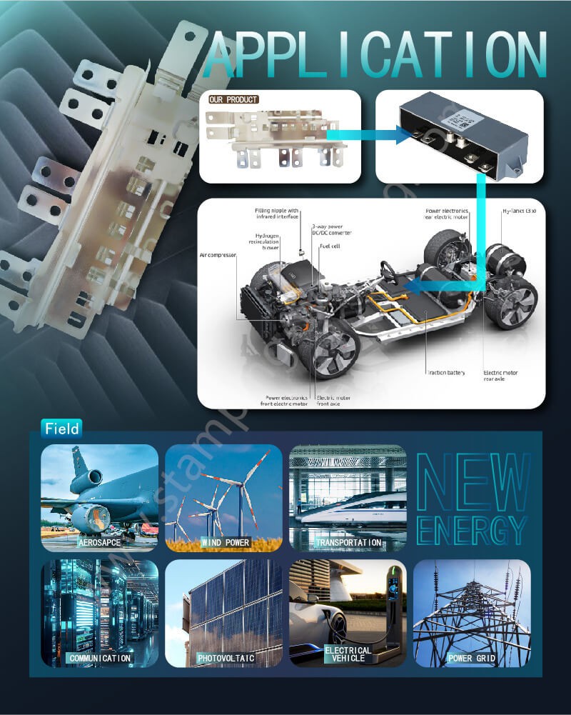 Applications for new energy copper busbars Applications for new energy copper busbars