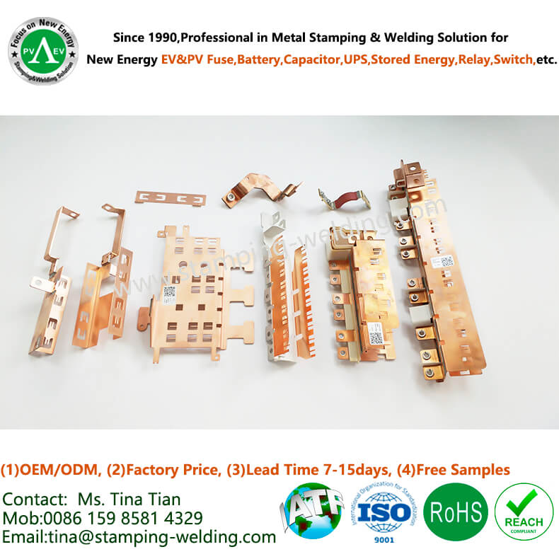 Bare Copper Busbar for EV Capactior Bare Copper Busbar for EV Capactior
